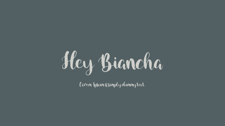 Hey Biancha Font