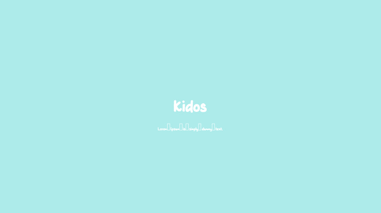 Kidos Font