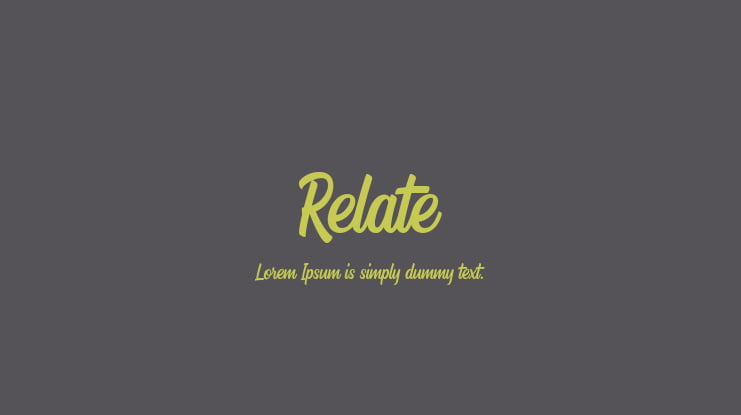 Relate Font
