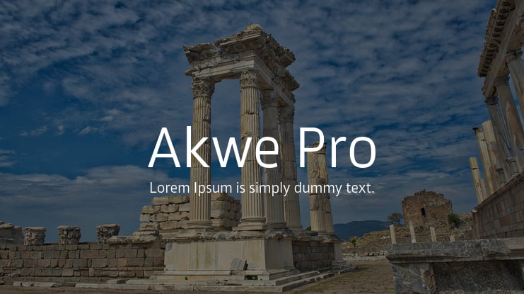 Akwe Pro Font Family
