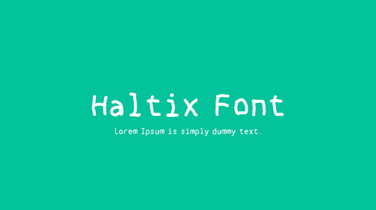 Haltix Font