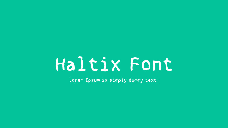 Haltix Font