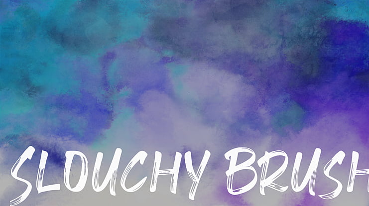 Slouchy Brush Font