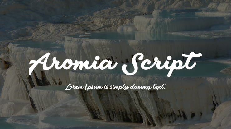 Aromia Script Font Family