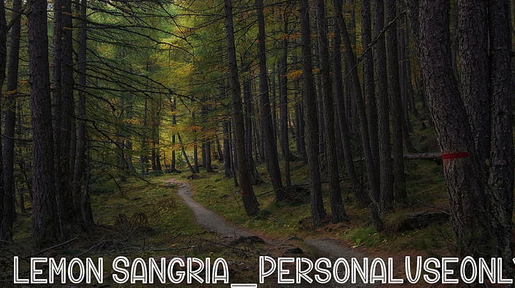Lemon Sangria_PersonalUseOnly Font