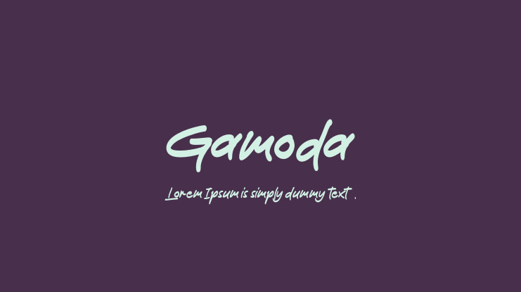 Gamoda Font
