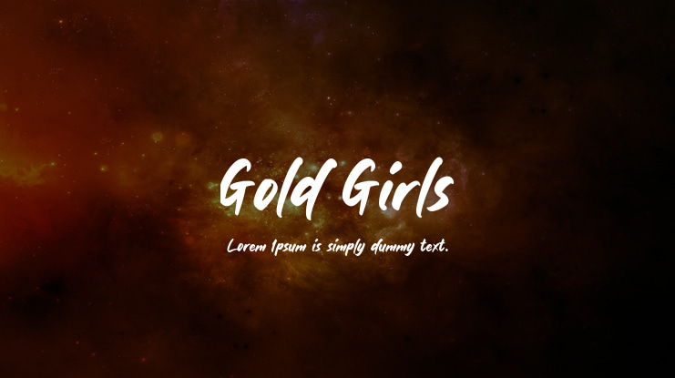 Gold Girls Font