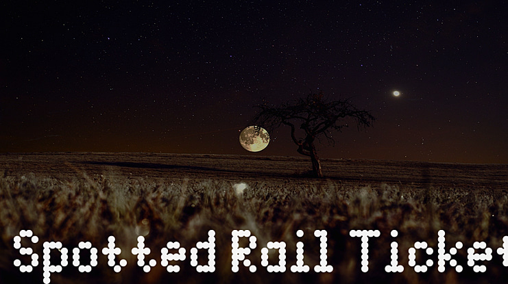 Spotted Rail Ticket Font