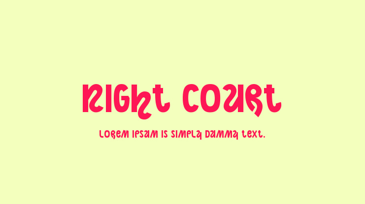 Night Court Font