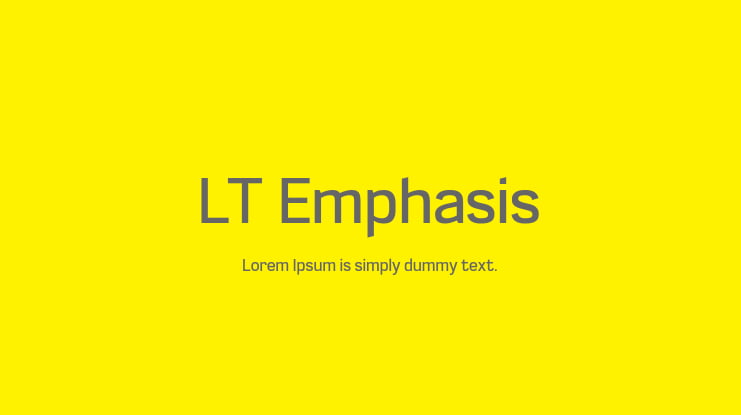 LT Emphasis Font Family
