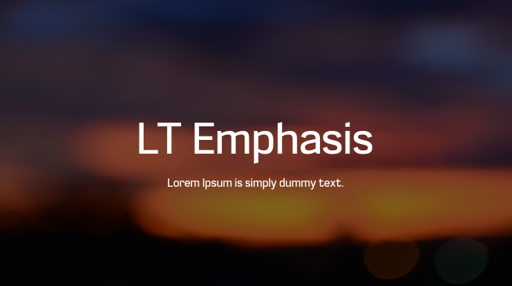 LT Emphasis Font Family