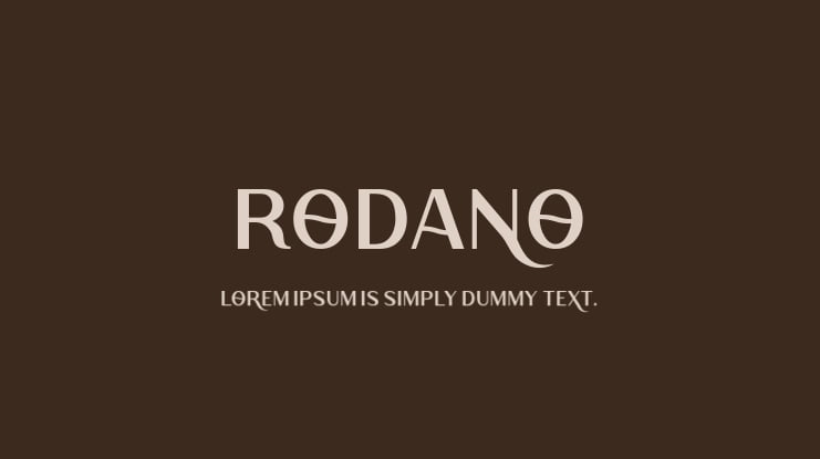 Rodano Font Family