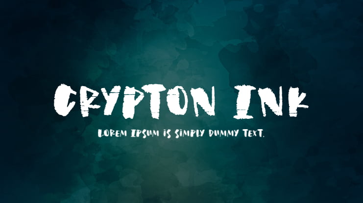 Crypton Ink Font