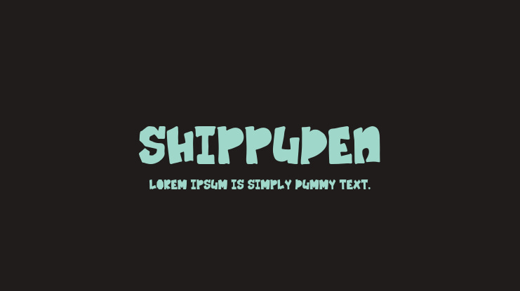SHIPPUDEN Font