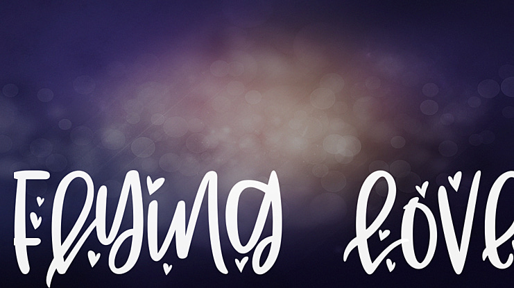 Flying Love Font
