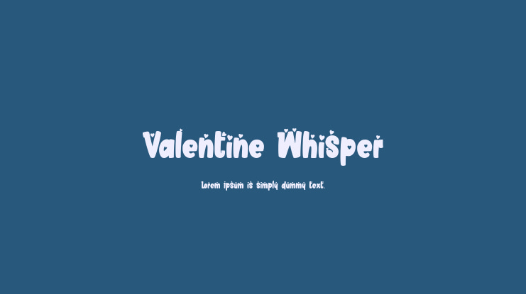 Valentine Whisper Font