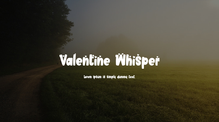 Valentine Whisper Font