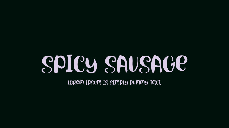 Spicy Sausage Font