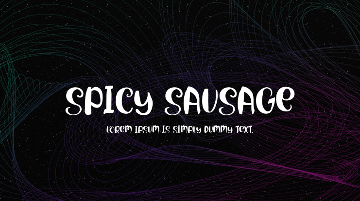 Spicy Sausage Font