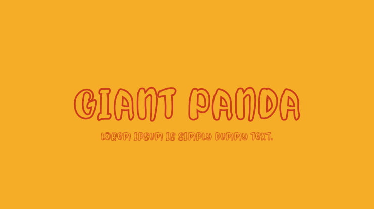Giant Panda Font
