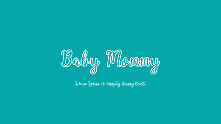 Baby Mommy Font