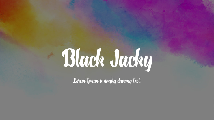 Black Jacky Font