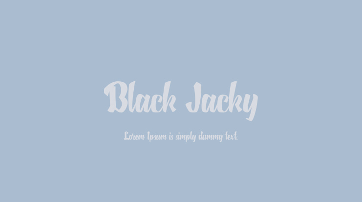 Black Jacky Font
