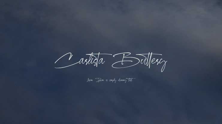 Carlista Buttery Font