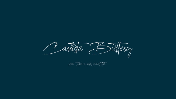 Carlista Buttery Font