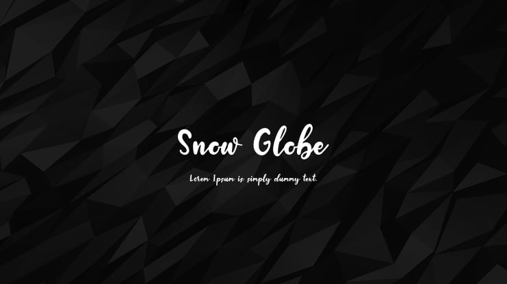 Snow Globe Font