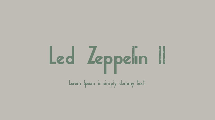 Led Zeppelin II Font