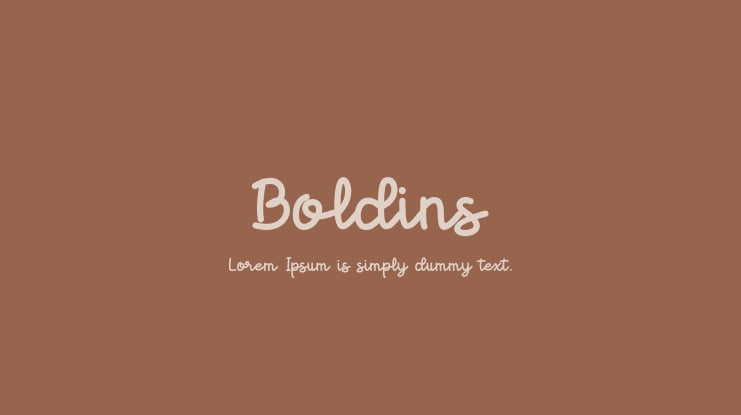 Boldins Font