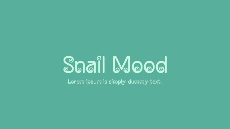 Snail Mood Font