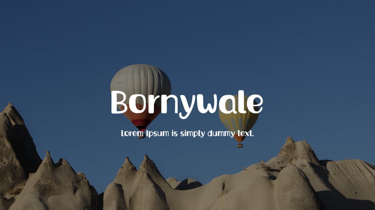 Bornywale Font