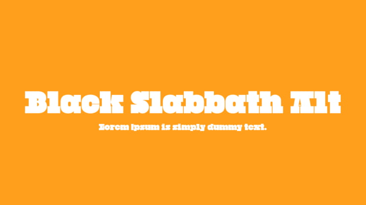 Black Slabbath Alt Font Family