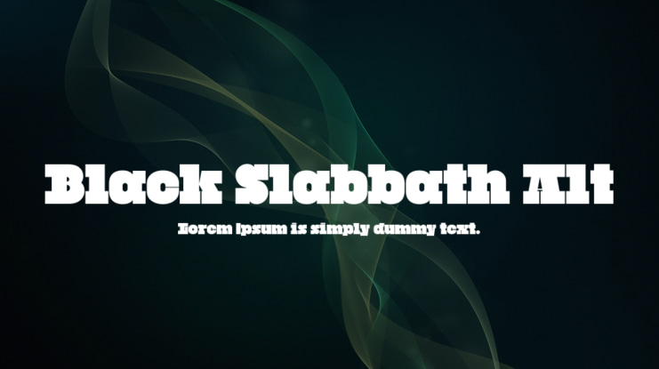 Black Slabbath Alt Font Family