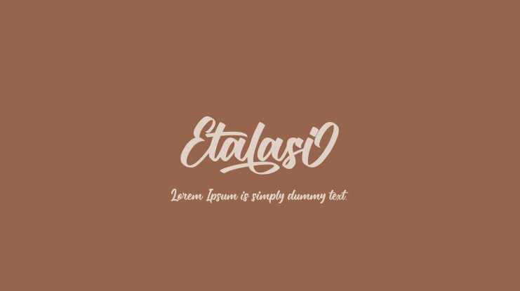 Etalasi Font