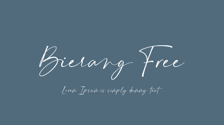 Bierang Free Font