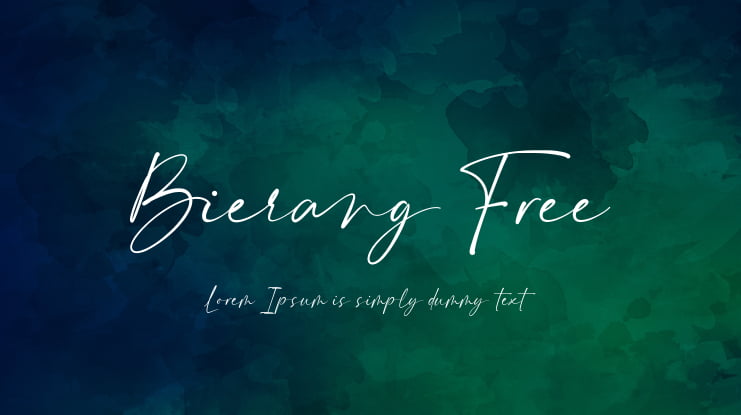 Bierang Free Font