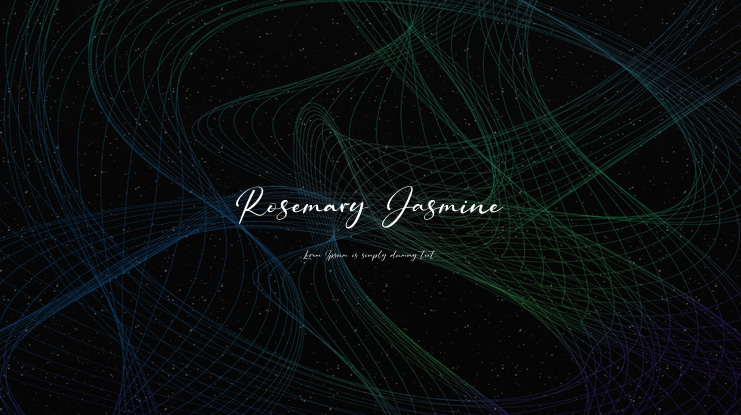 Rosemary Jasmine Font Family