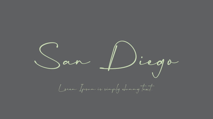 San Diego Font