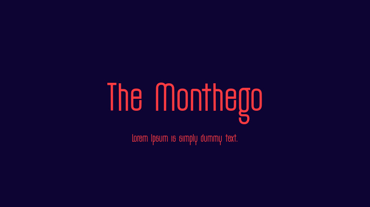 The Monthego Font