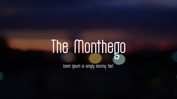 The Monthego Font