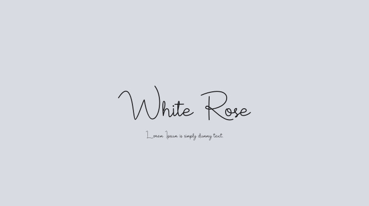 White Rose Font