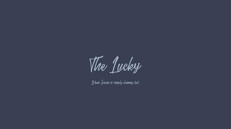 The Lucky Font