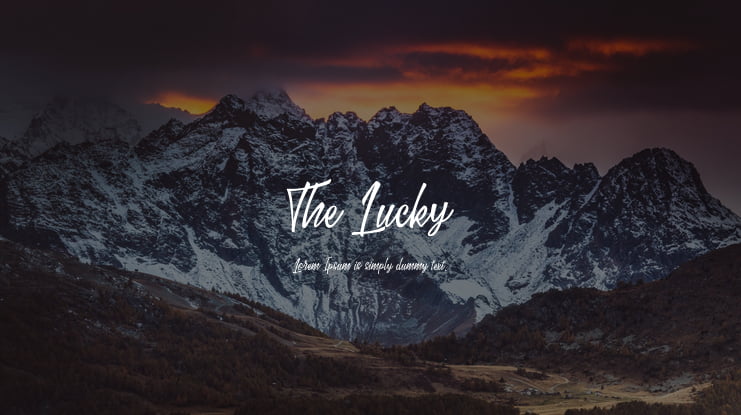 The Lucky Font