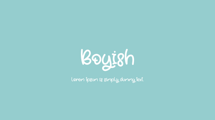 Boyish Font