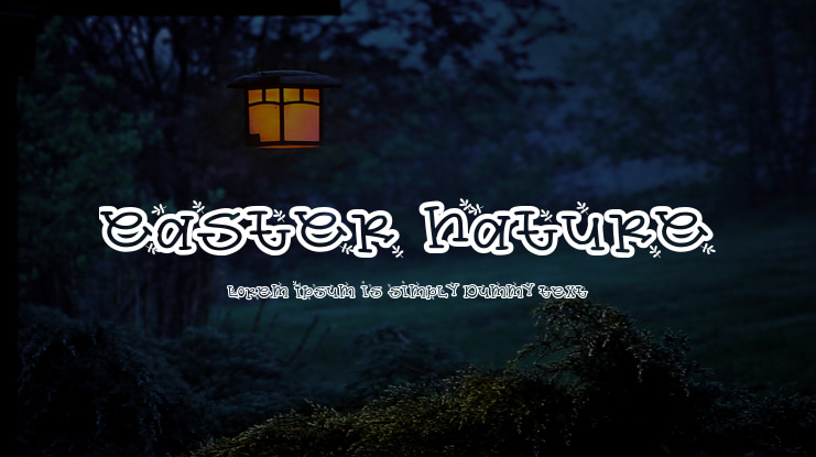 easter nature Font