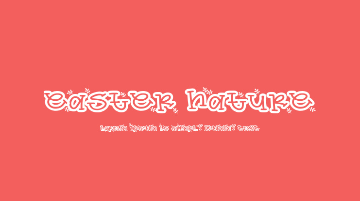 easter nature Font