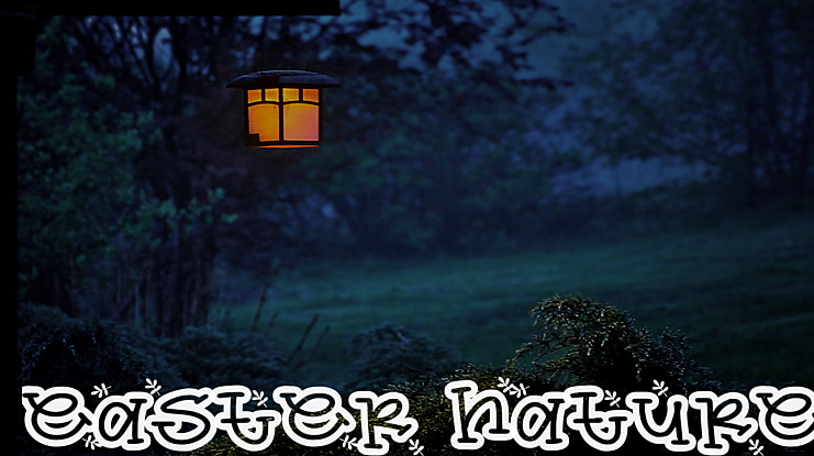 easter nature Font